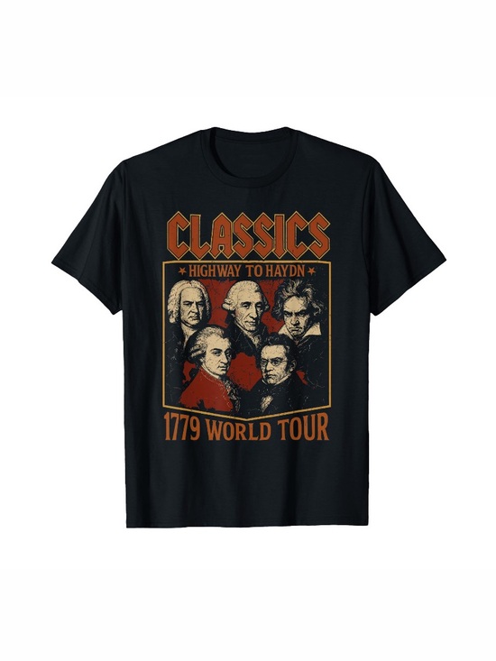 Other - Classics 'Highway to Haydn' Composers Black Graphic Tee